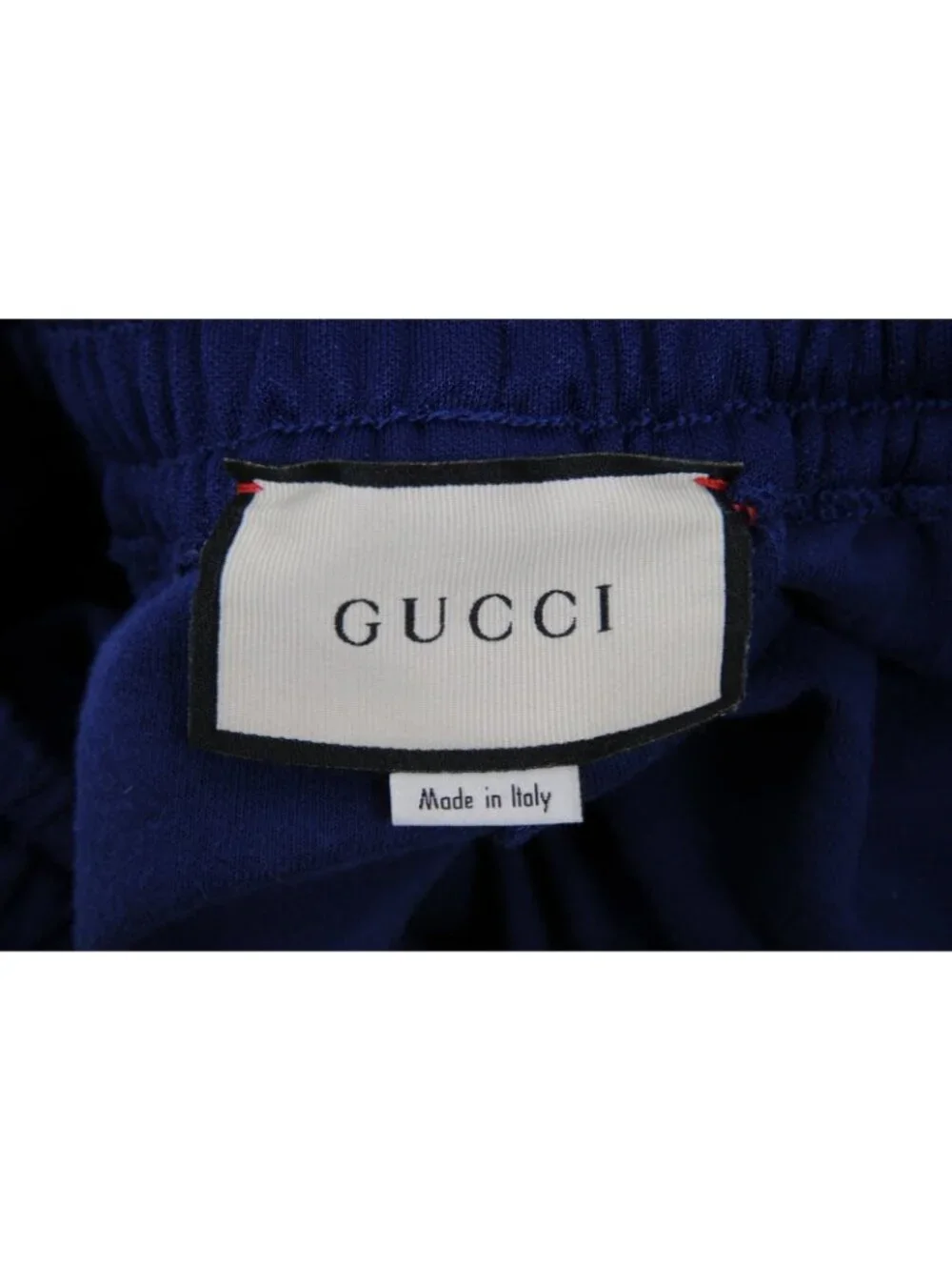 Gucci Men Side Panal Interlocking GG Track Pants Size Medium Blue Poly Cotton